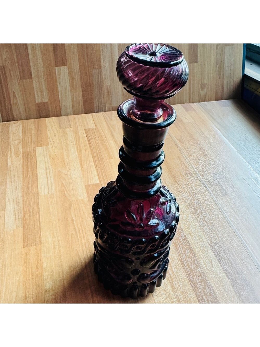 Jim Beam amethyst antique decanter 1967